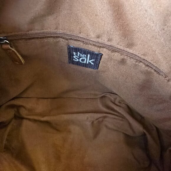 The‎ Sak Leather Brown Super Soft Hobo Bag Shoulder Bag Fair Used Condition - Picture 8 of 11
